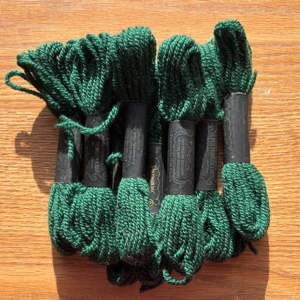 Vntg. Paragon Multi Purpose 3-Ply Persian Yarn 8.8 Yds./Skein #601